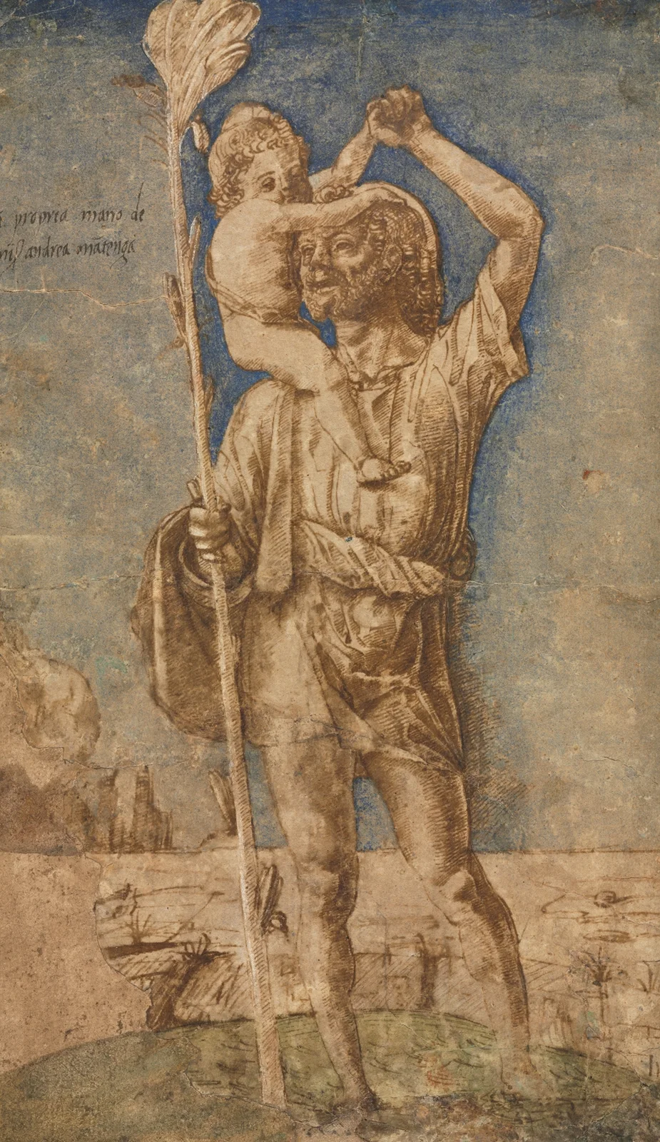 Saint Christopher av Andrea Mantegna