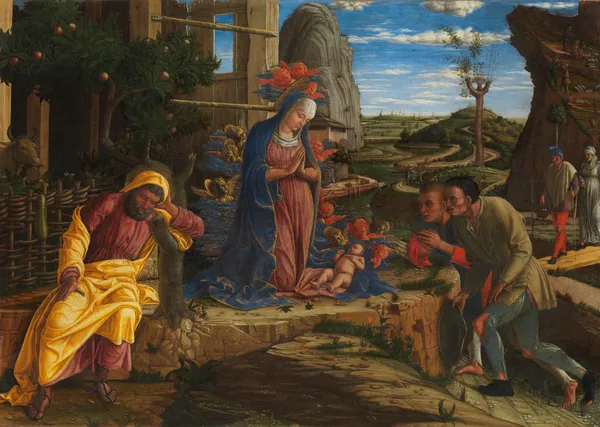 The Adoration of the Shepherds av Andrea Mantegna