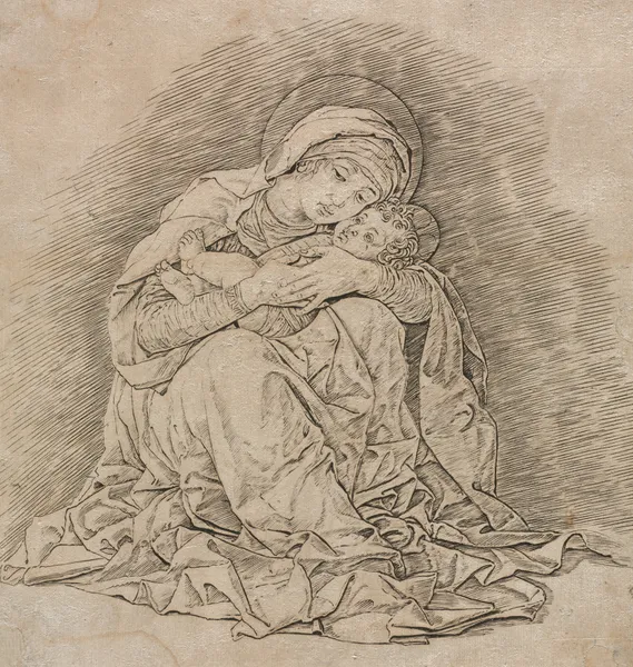 Virgin and Child, 1485 av Andrea Mantegna
