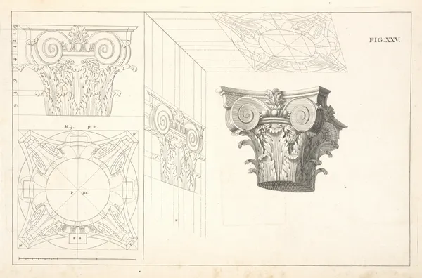 The composite capital in perspective av Andrea Pozzo