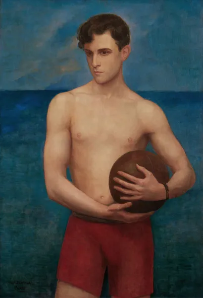 Deportista (Rámon Novarro) av Ángel Zárraga