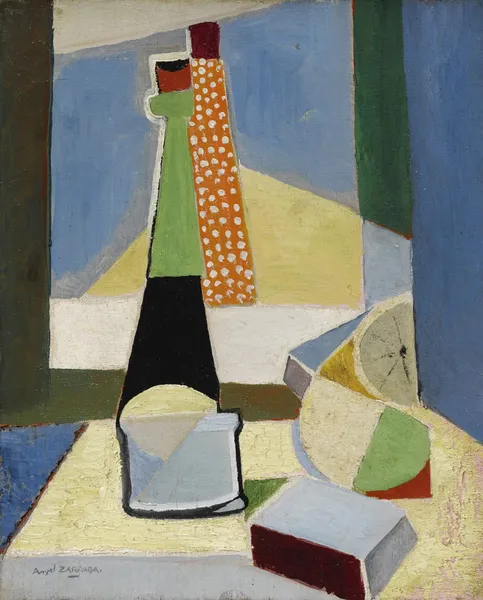 Nature morte aux bouteilles av Ángel Zárraga