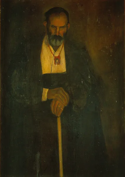 The old man with the Scapular av Ángel Zárraga