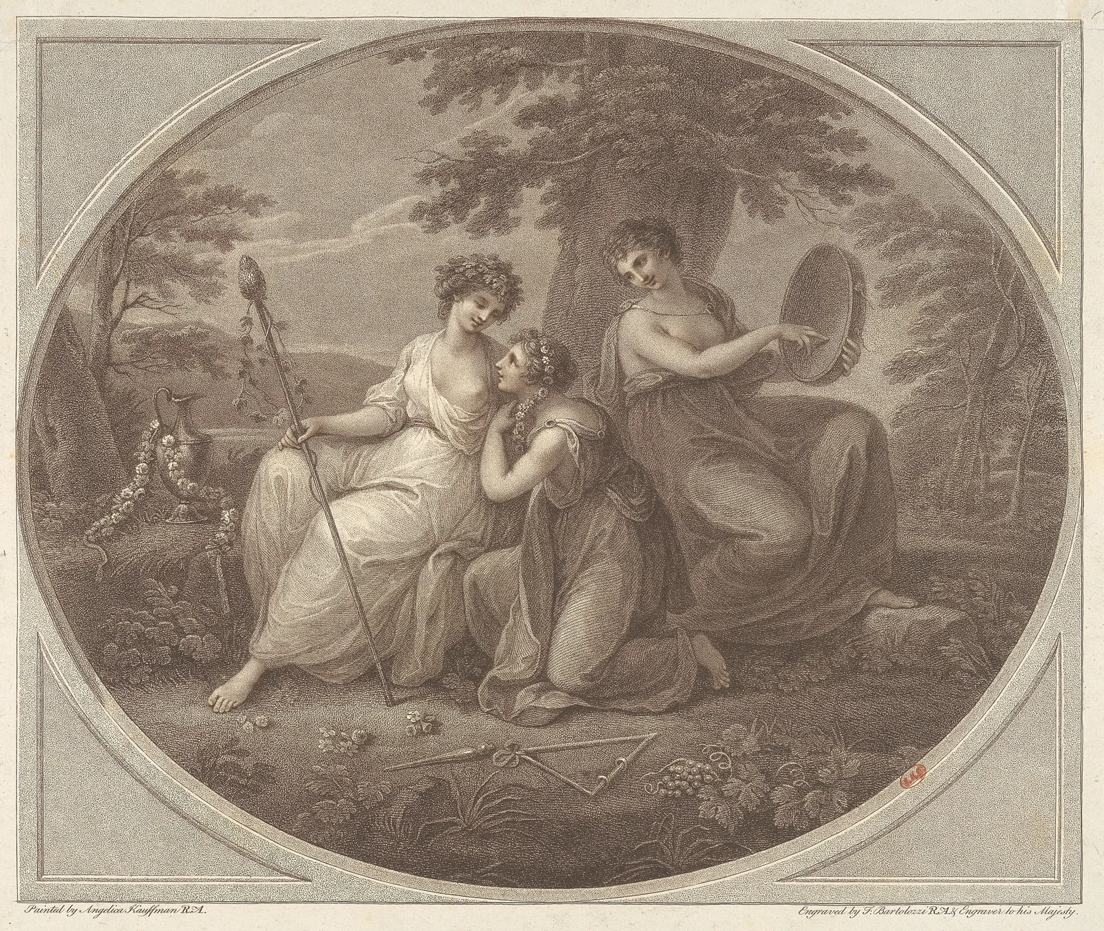 Bacchanalians av Angelica Kauffmann