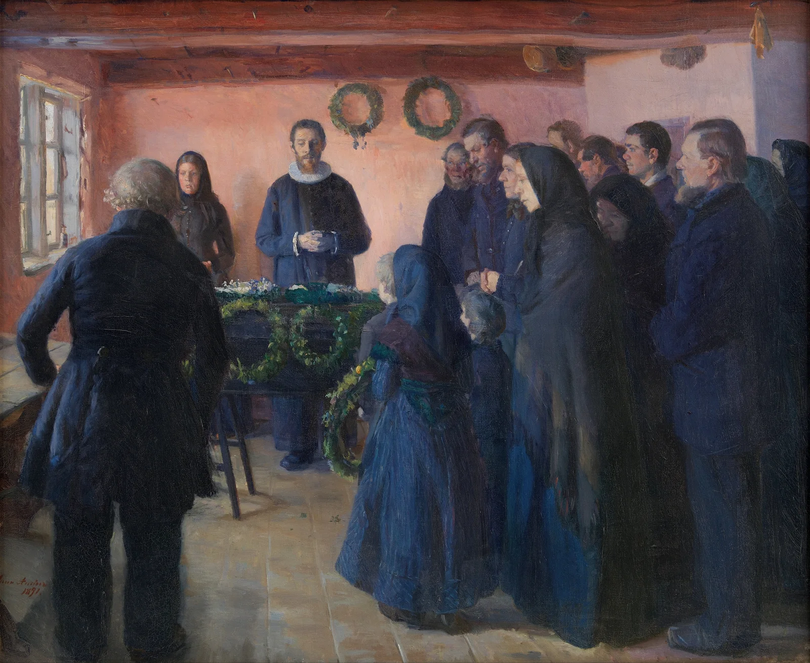A Funeral av Anna Ancher