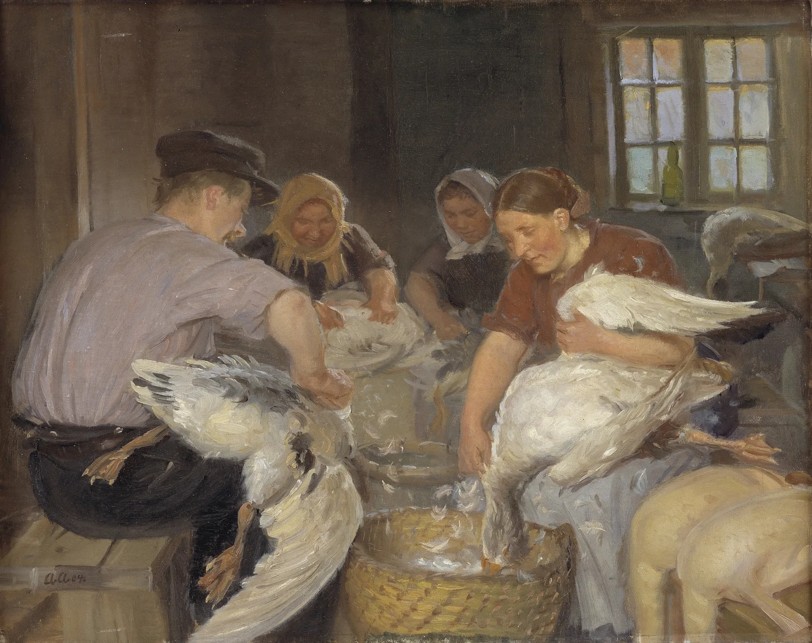 Plucking the Geese av Anna Ancher
