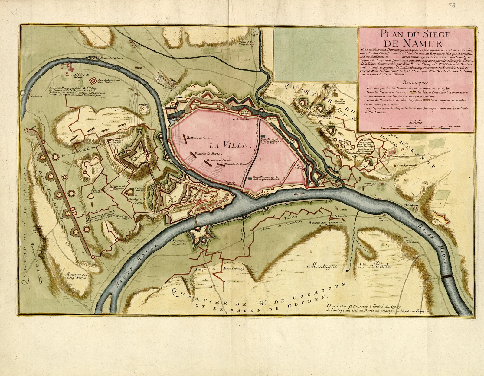 Plan du siege de Namur av Anna Beek