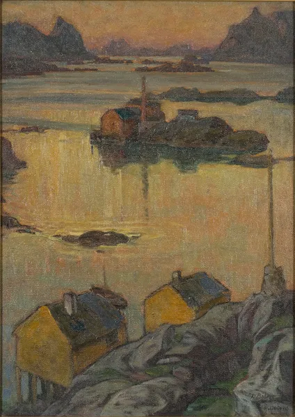 An August Night. Study from North Norway av Anna Boberg