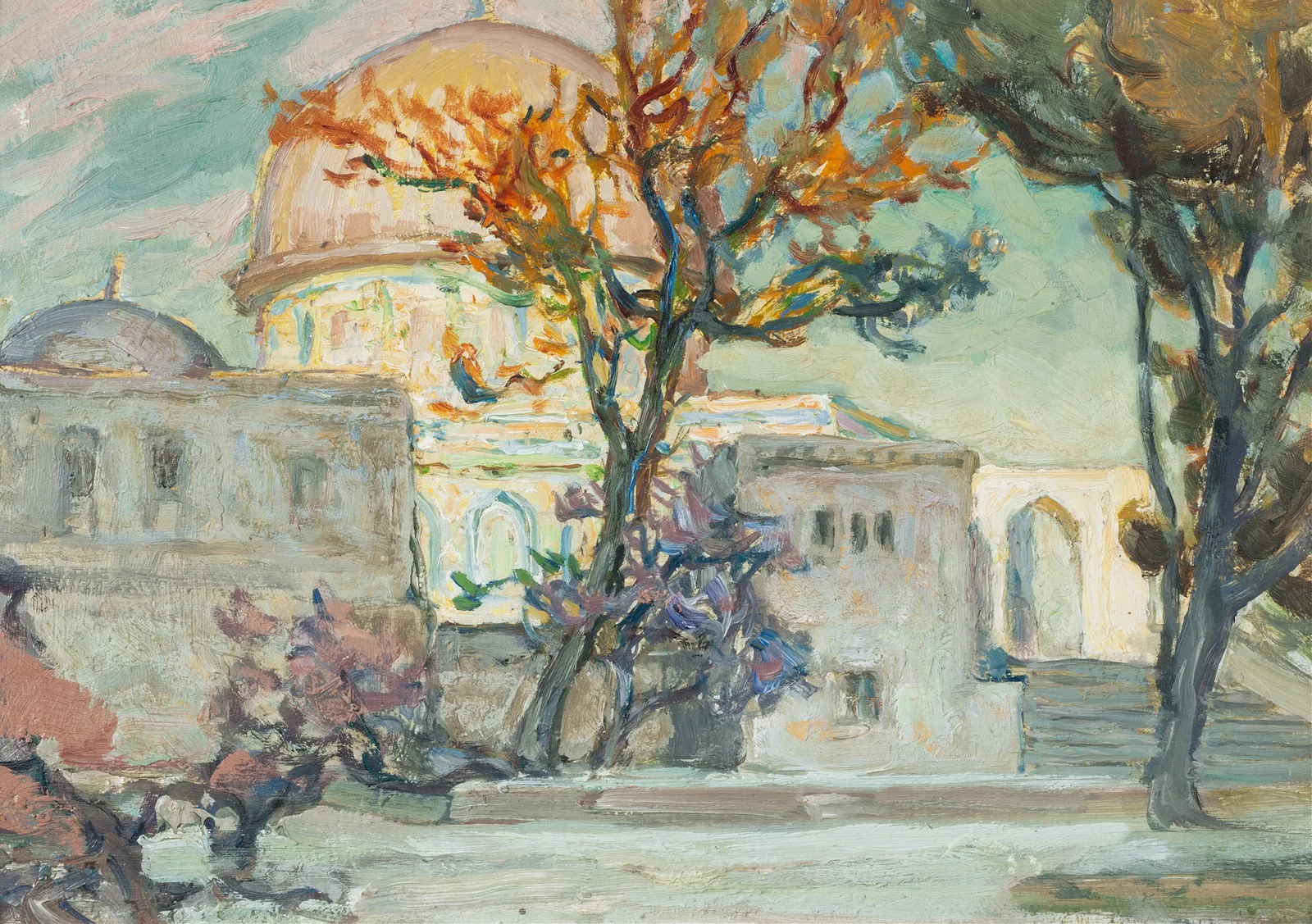 Vy över Jerusalem. Studie av Anna Boberg