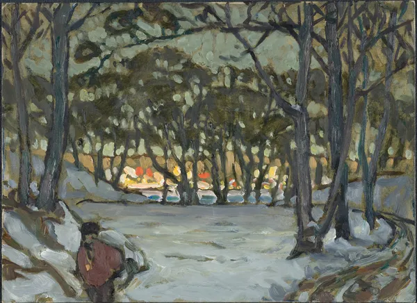 Winter Study from Djurgården, Stockholm av Anna Boberg
