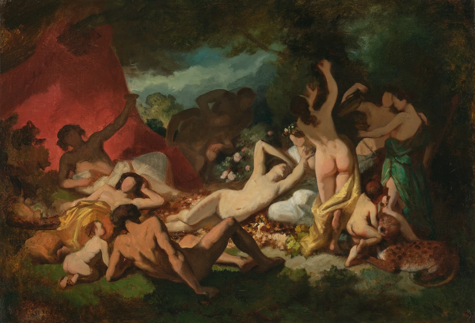 Bacchantic scene av Anselm Feuerbach