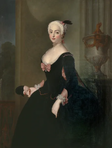 Anna Elisabet von der Schulenburg av Antoine Pesne