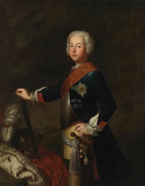 Porträt Friedrichs II. der Große av Antoine Pesne
