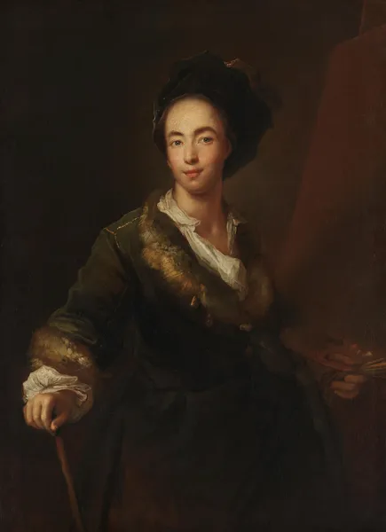 Selbstbildnis av Antoine Pesne