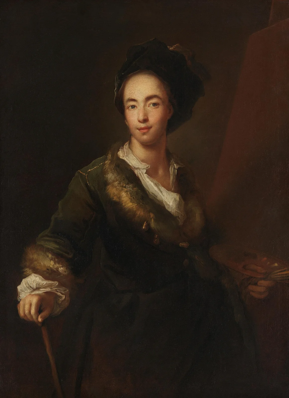 Selbstbildnis av Antoine Pesne