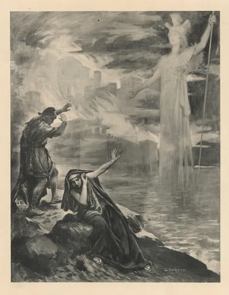 Hélène. Drame lyrique en 1 acte. Poème et musique de Camille Saint-Saën av Georges Antoine Rochegrosse