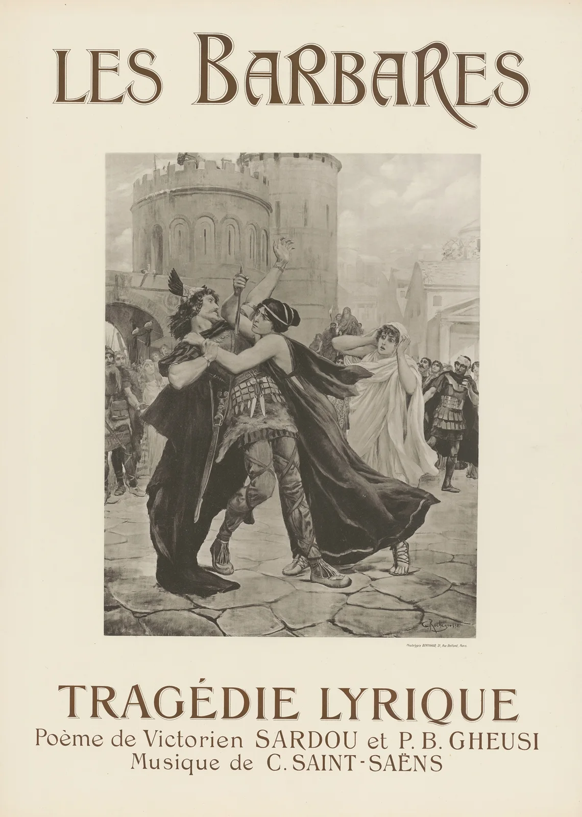 Les Barbares av Georges Antoine Rochegrosse