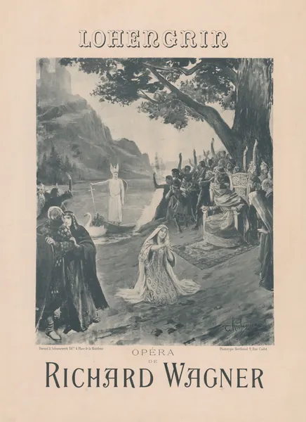 Lohengrin opéra de Richard Wagner av Georges Antoine Rochegrosse