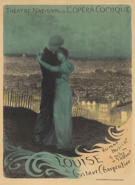 Théâtre National de l’Opéra-Comique. Louise. Roman musical en 4 actes et 5 tableaux de Gustave Charpentier av Georges Antoine Rochegrosse