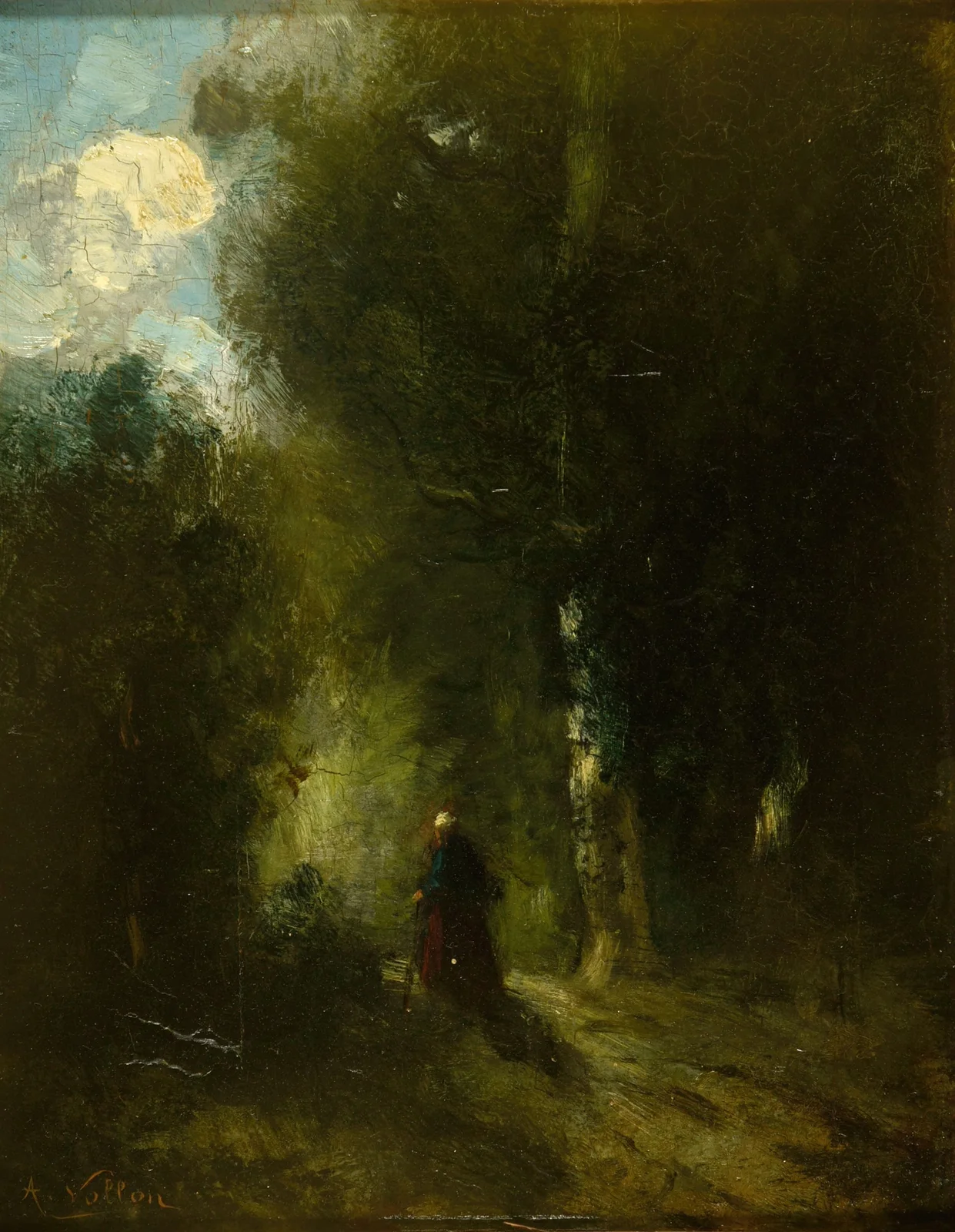 Paysage (sous-bois) av Antoine Vollon