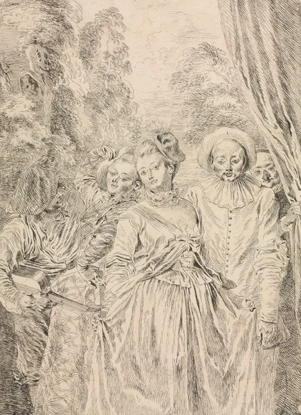 The Clothes are Italian, 1715 – nr 2 av Jean-Antoine Watteau