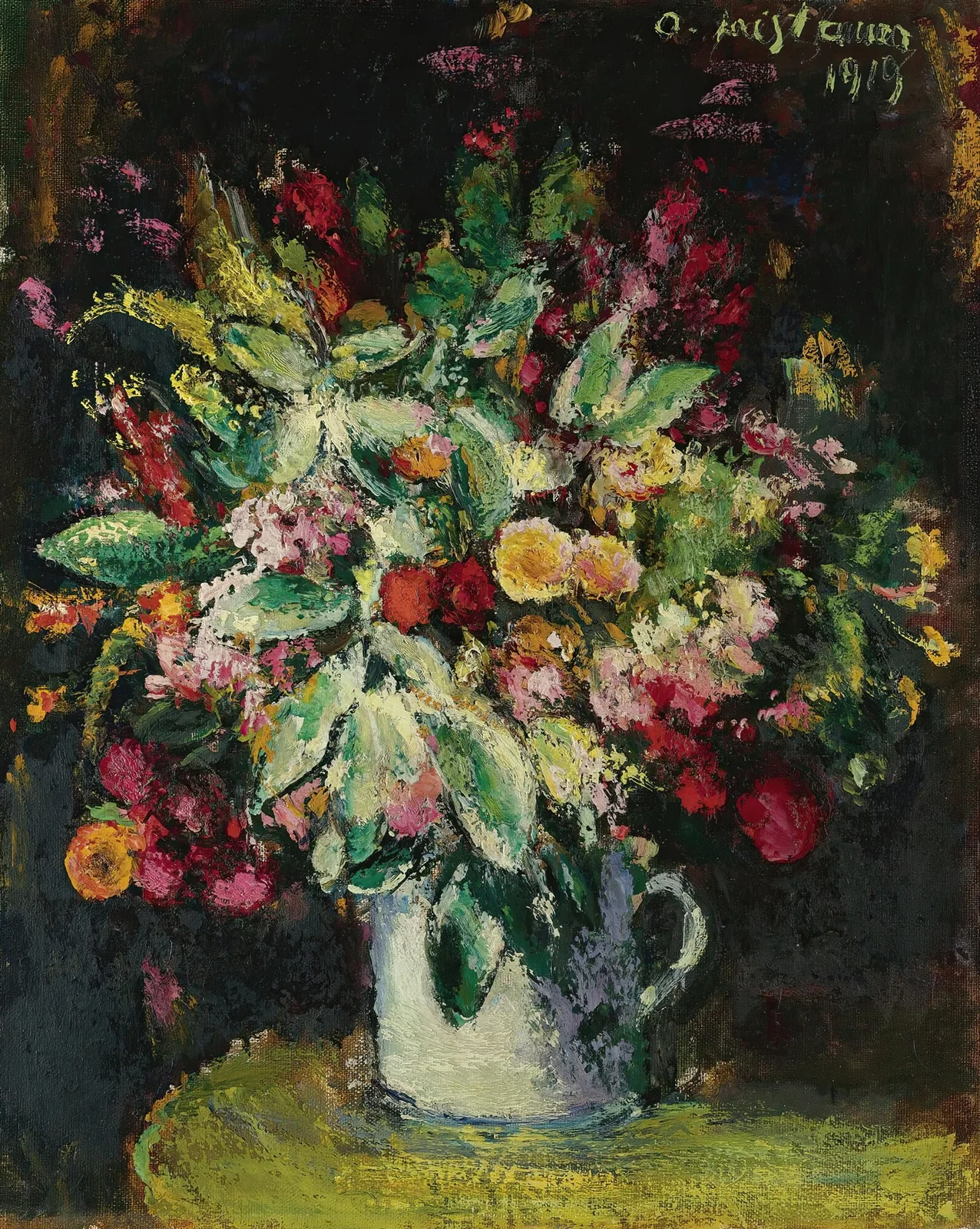 Blumen Stillleben (Still Life With Flowers) av Anton Faistauer