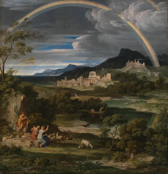 Heroische Landschaft mit Regenbogen, 1805 av Joseph Anton Koch