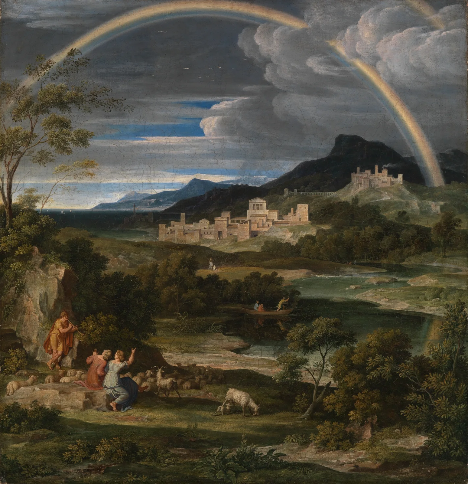 Heroische Landschaft mit Regenbogen, 1805 av Joseph Anton Koch