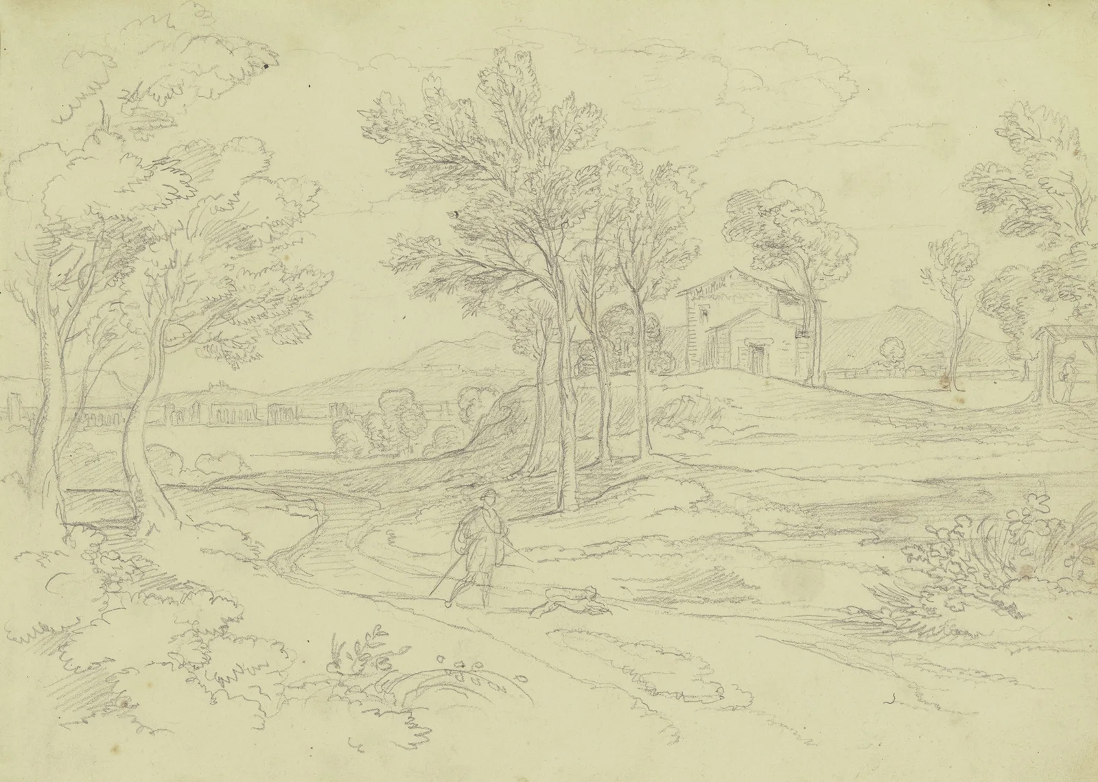 Italian landscape av Joseph Anton Koch