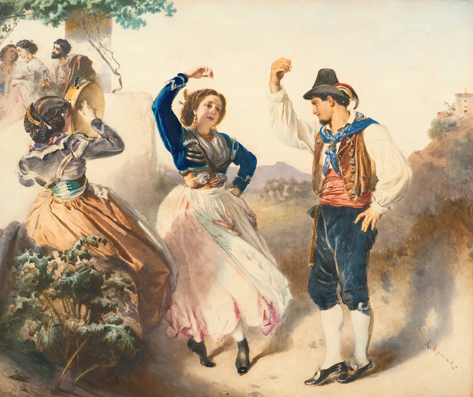 Tarantella av Anton Romako
