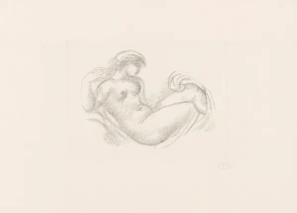 Femme en berceau, bras droit levé av Aristide Maillol