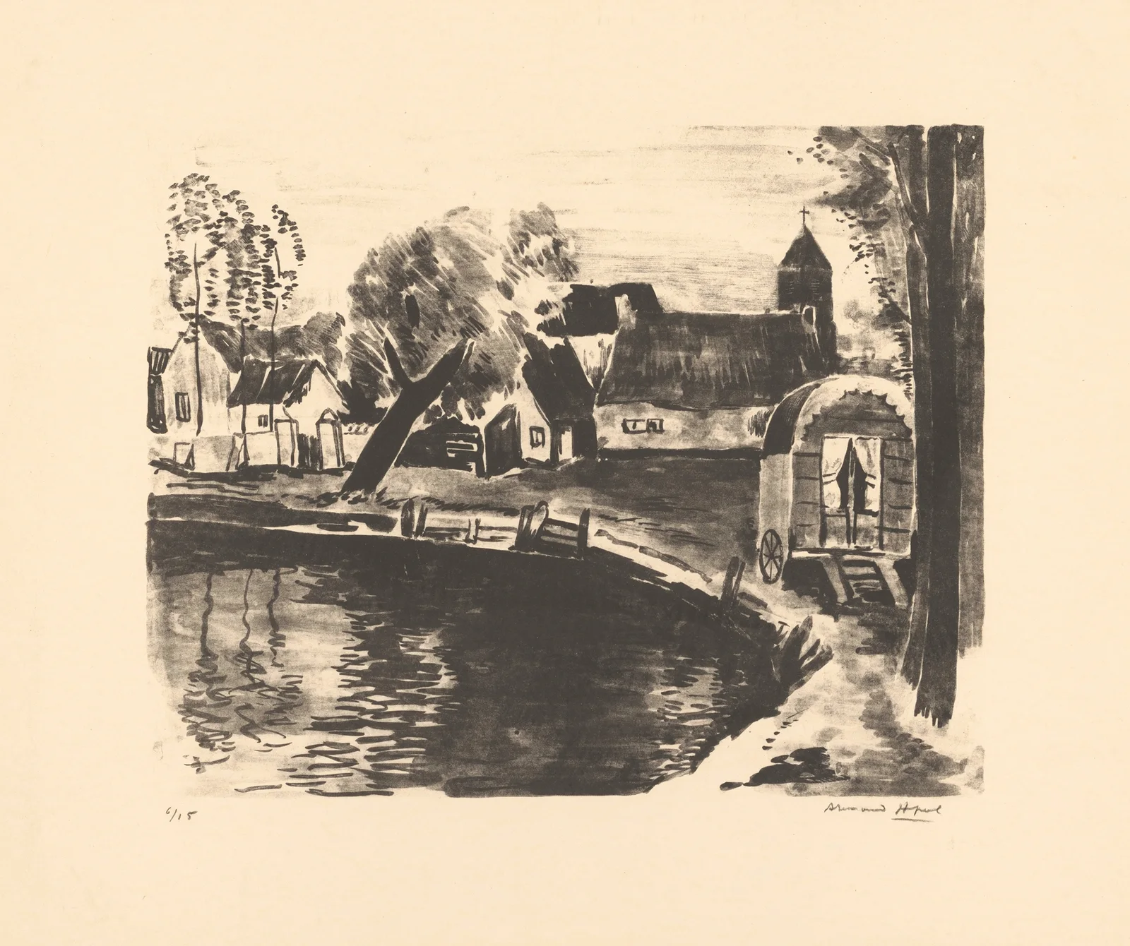 Paysage à Eikenvliet av Armand Apol