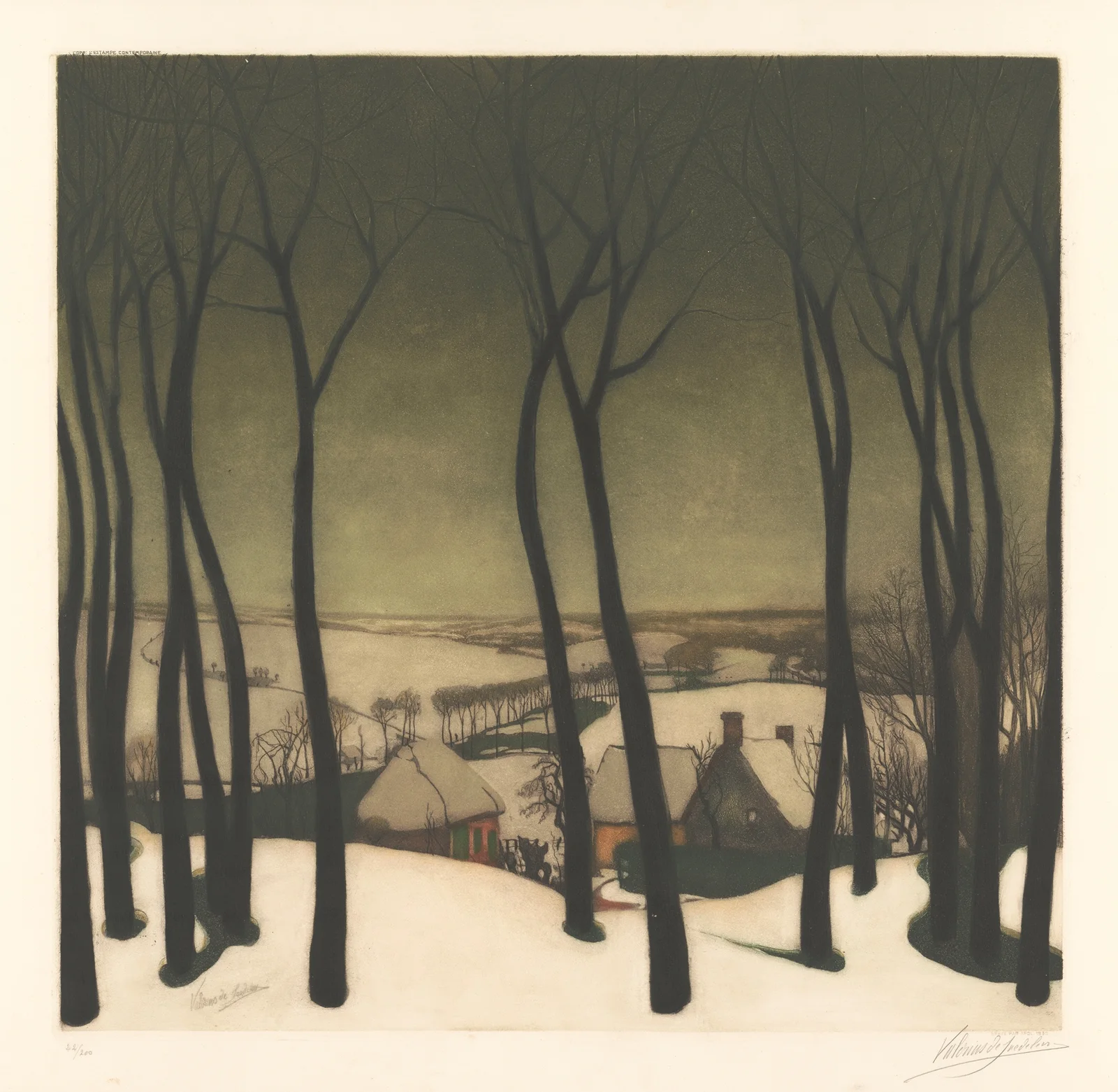 Paysage (20th Century) av Armand Apol