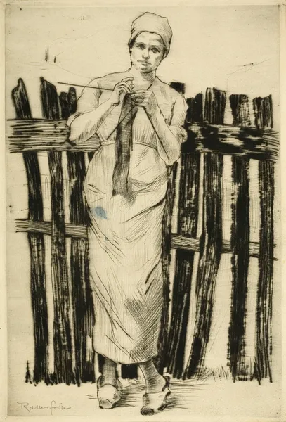 The Knitter av Armand Rassenfosse