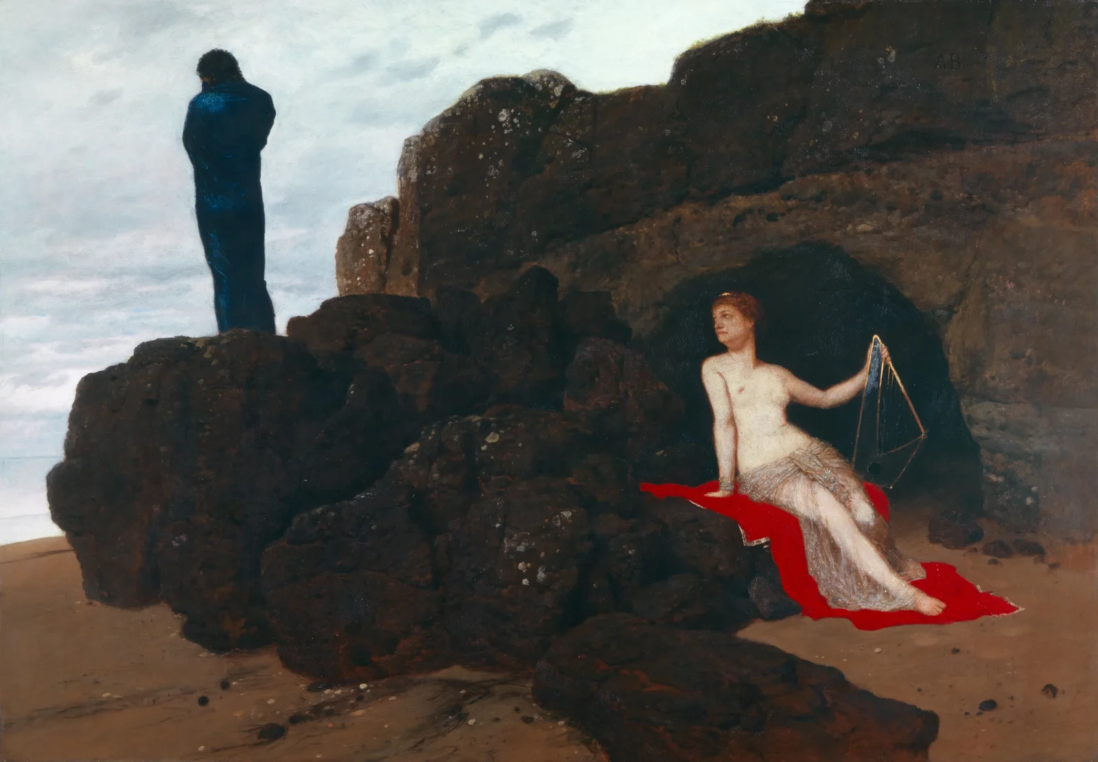 Odysseus and Calypso av Arnold Böcklin