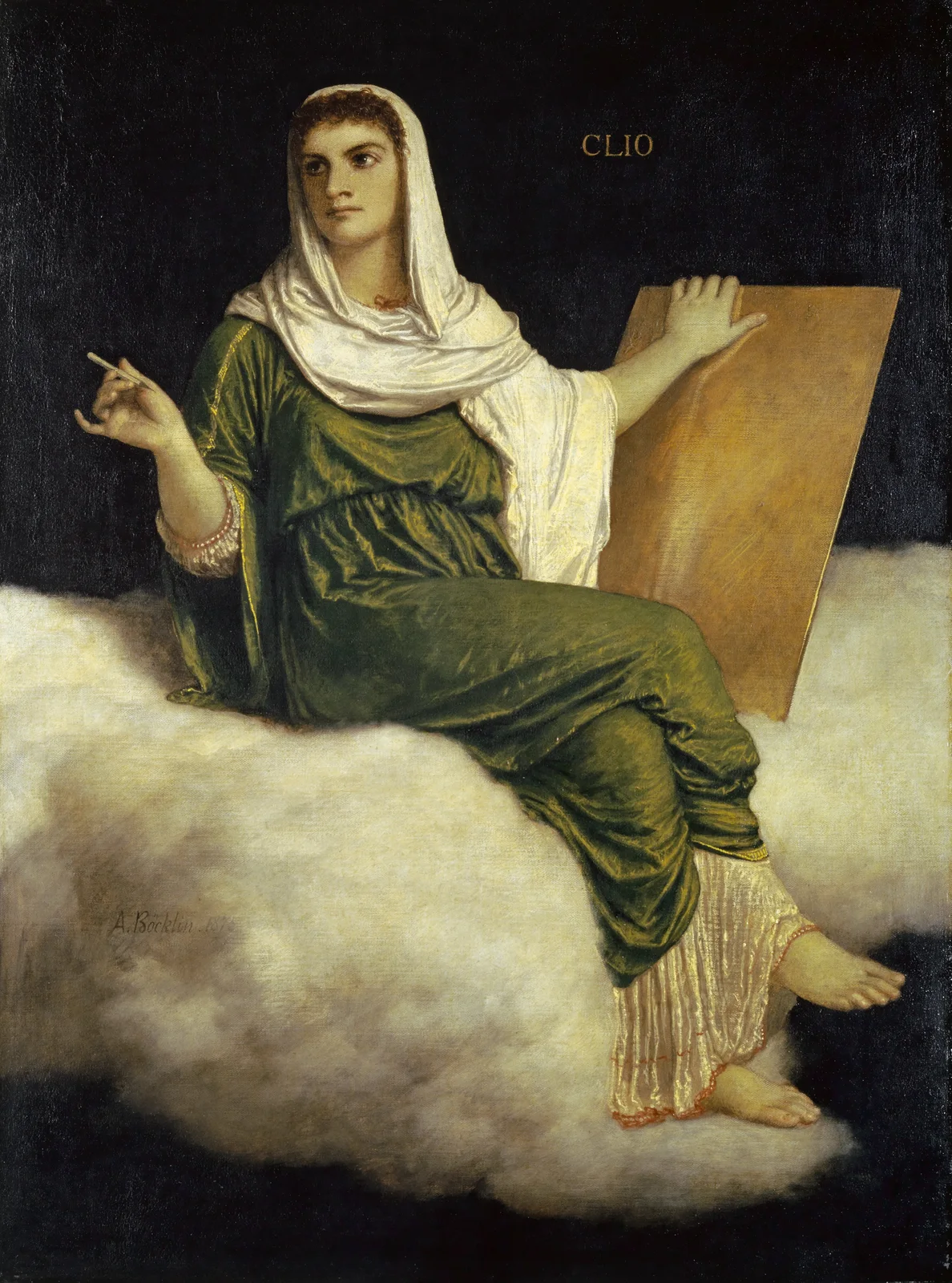 The Muse Clio av Arnold Böcklin