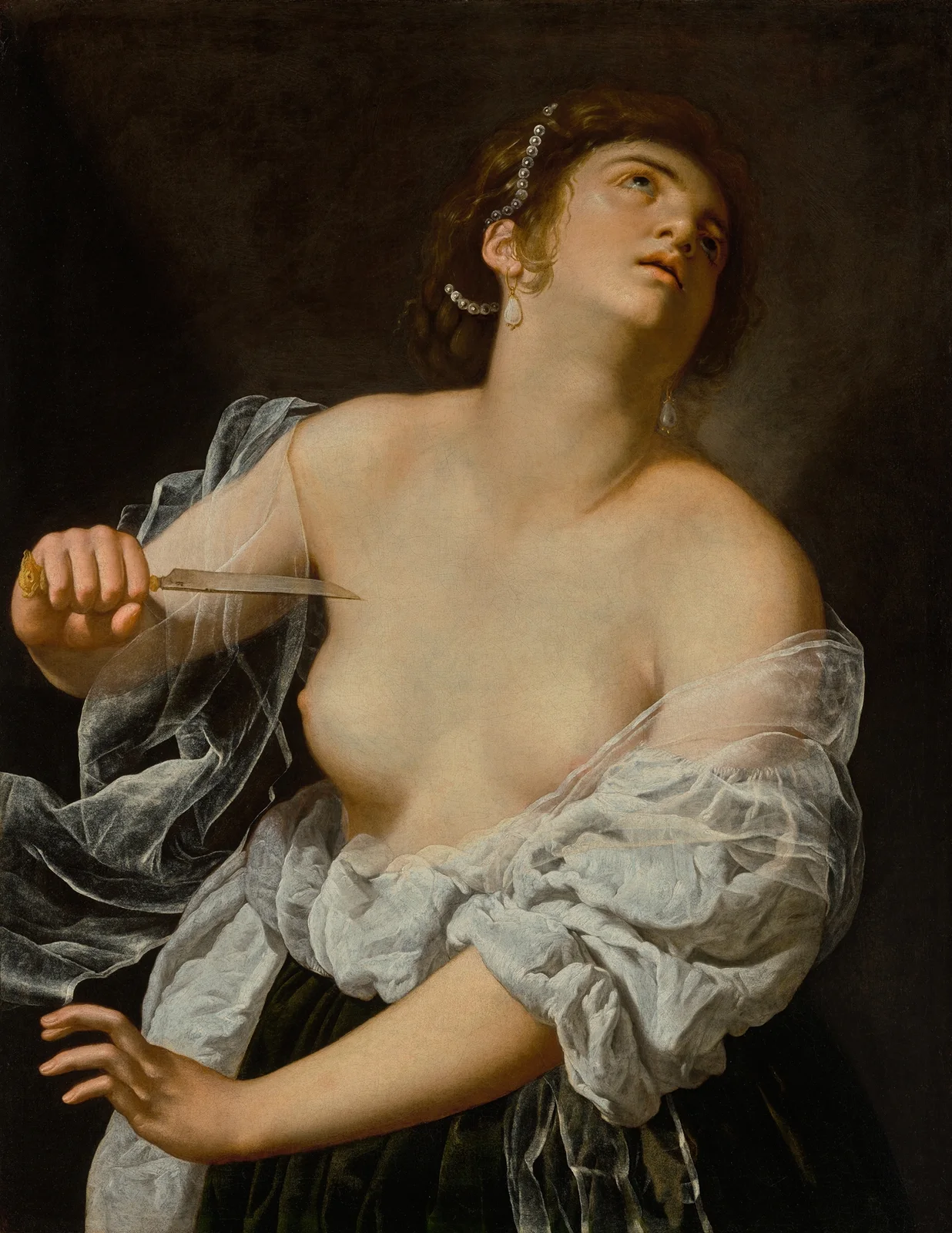 Lucretia, 1627 av Artemisia Gentileschi