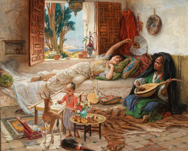 An Afternoon in Algiers av Frederick Arthur Bridgman