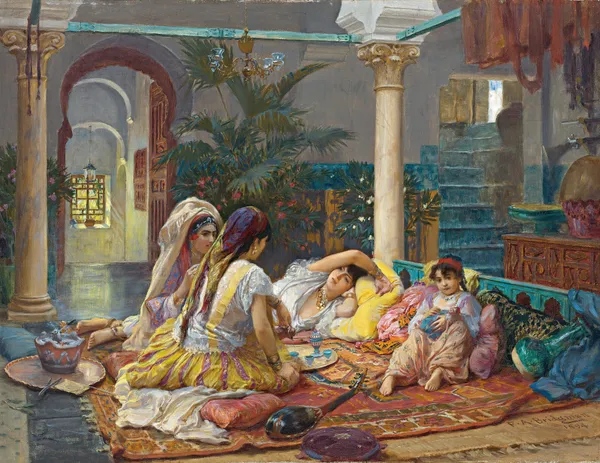 In The Harem av Frederick Arthur Bridgman