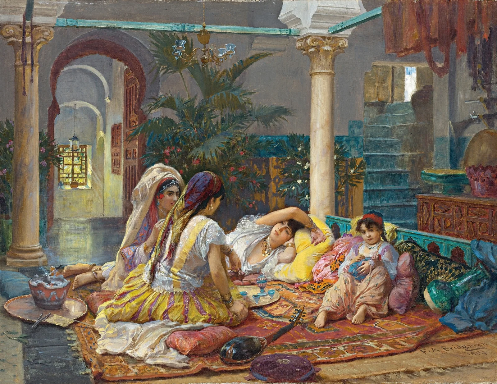 In The Harem av Frederick Arthur Bridgman