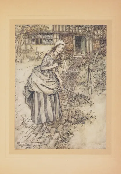 C’est la fleur que les jeunes filles appellent ‘vague d’amour’ av Arthur Rackham