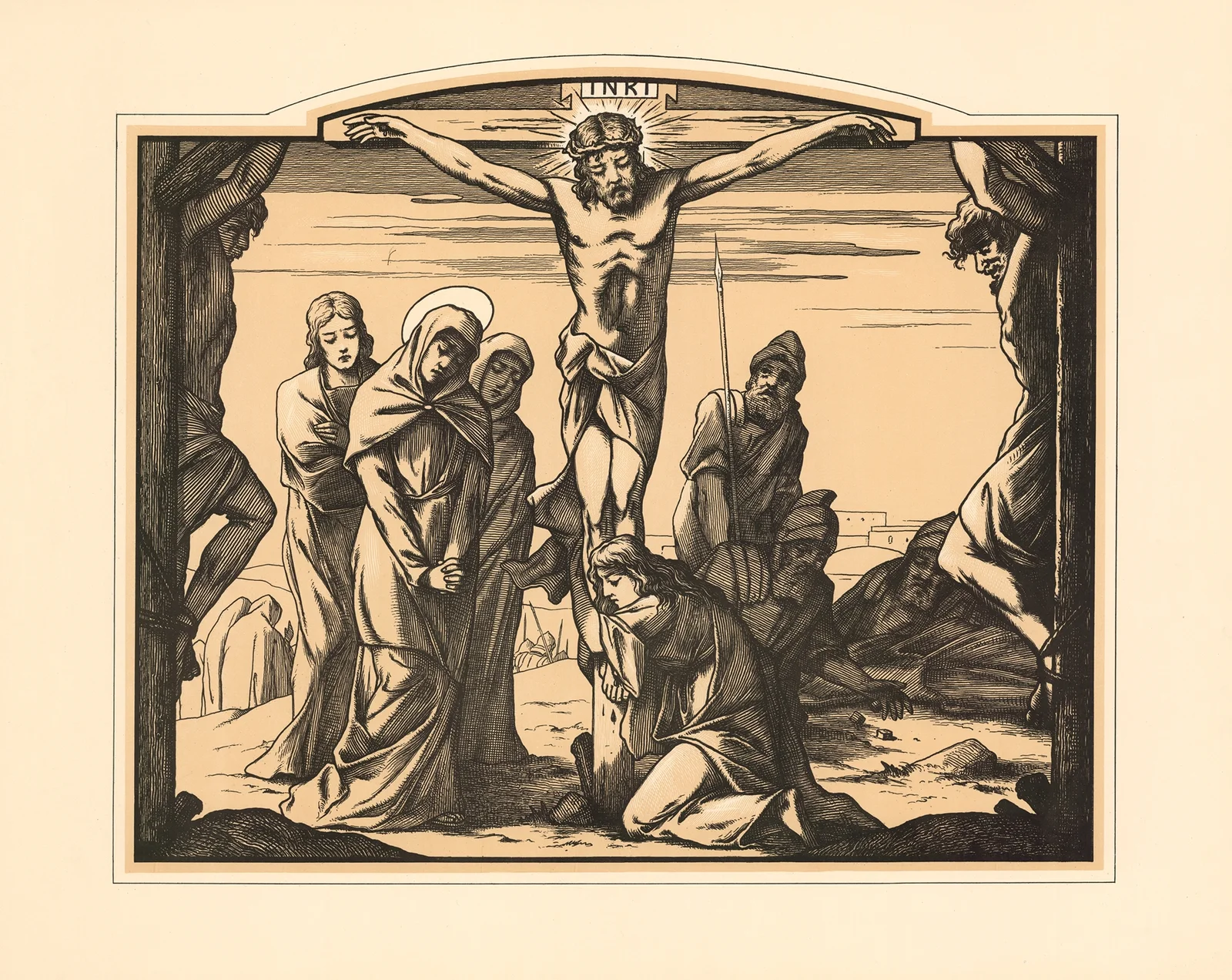 The Crucifixion av Aschendorff