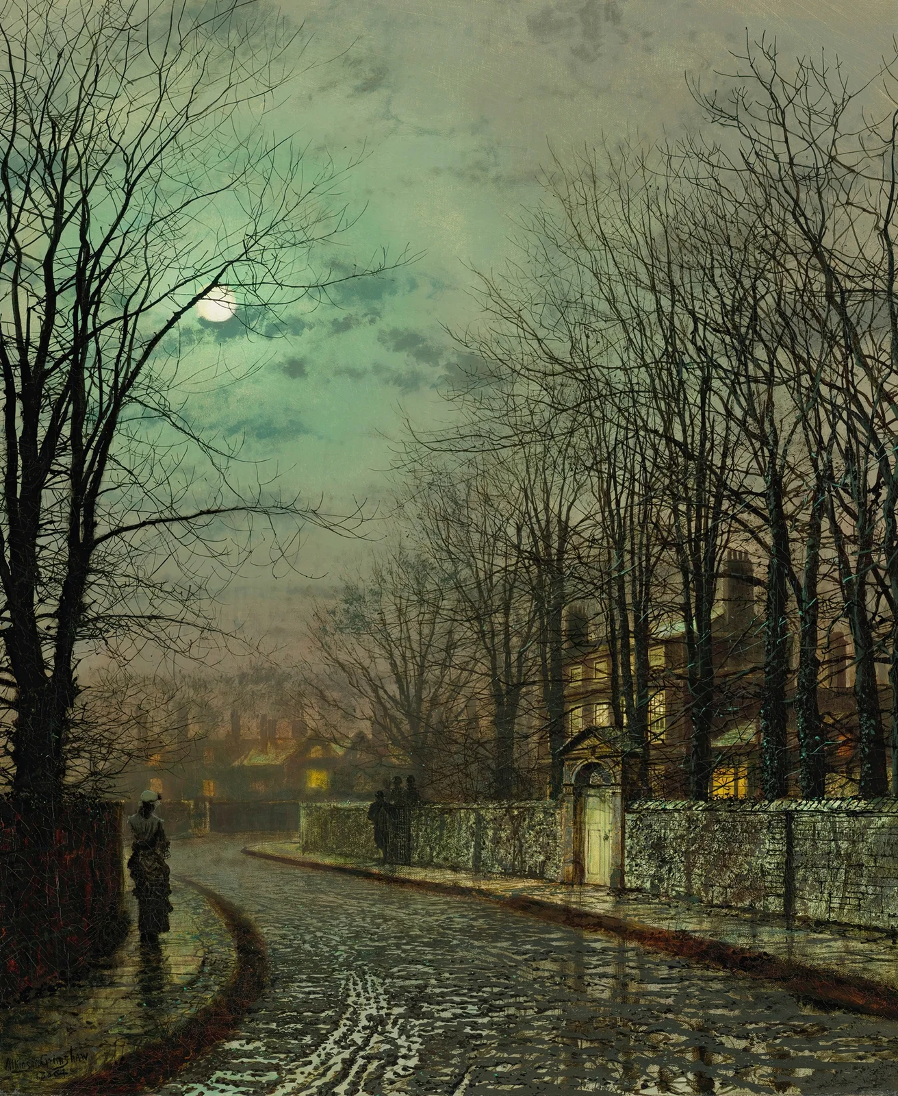 The Tryst av John Atkinson Grimshaw