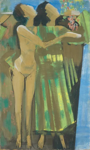 Festival of youth, two women av August Babberger