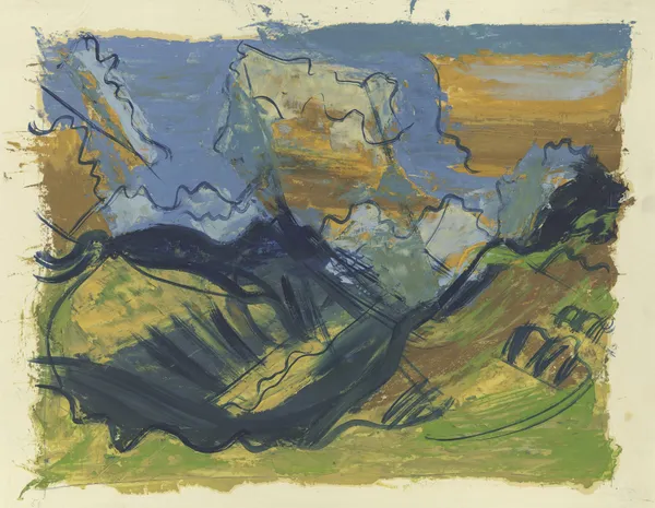 Landscape near the Scheerhorn av August Babberger