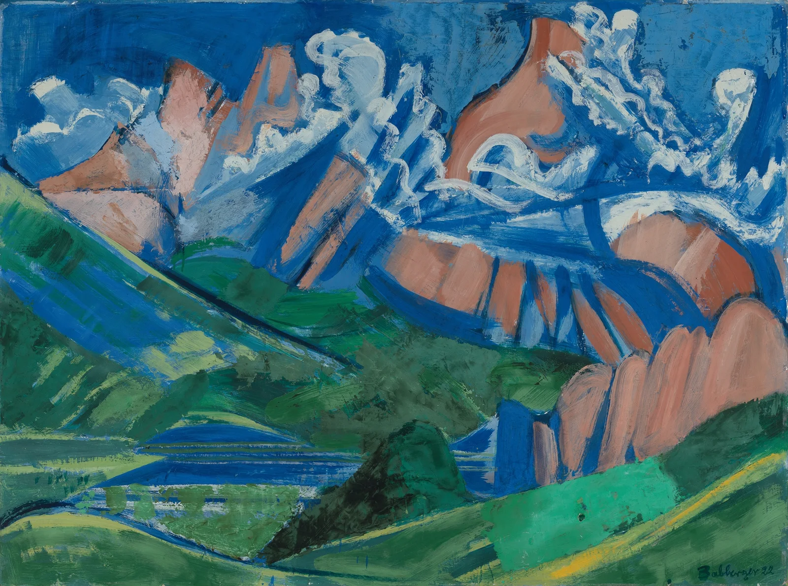 Landschaft av August Babberger