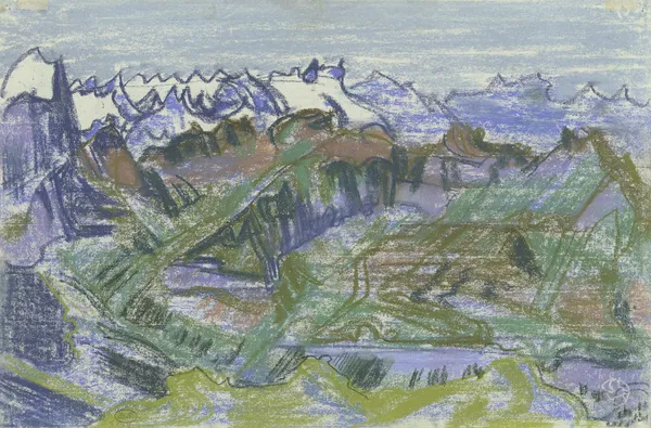Mountainscape 2 av August Babberger