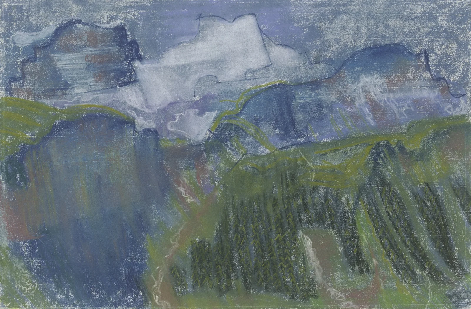 Mountainscape av August Babberger