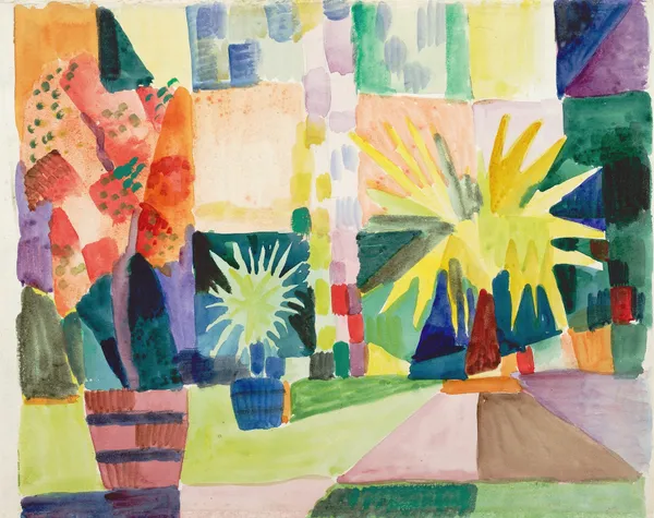 Arden on Lake Thun av August Macke