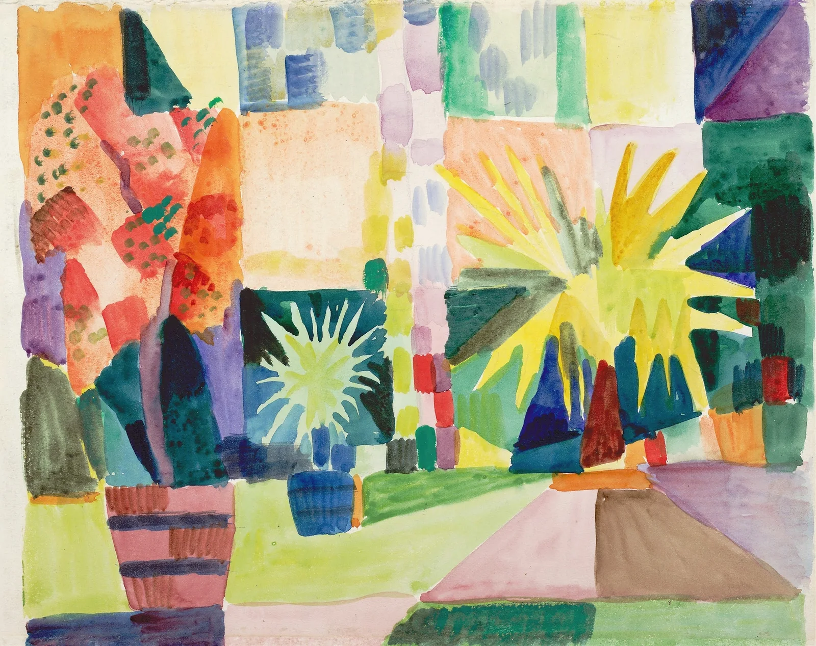 Arden on Lake Thun av August Macke